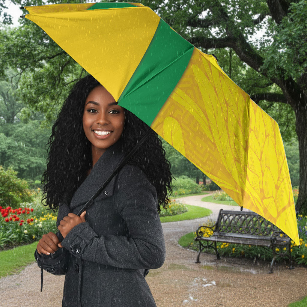 South Africa Soccer Umbrella Banyana Banyana Protea Yellow Version