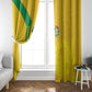 South Africa Soccer Window Curtain Banyana Banyana Protea Yellow Version