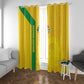South Africa Soccer Window Curtain Banyana Banyana Protea Yellow Version