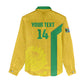 South Africa Soccer Custom Women Casual Shirt Banyana Banyana Protea Yellow Version