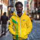 South Africa Soccer Custom Zip Hoodie Banyana Banyana Protea Yellow Version