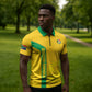 South Africa Soccer Custom Zipper Polo Shirt Banyana Banyana Protea Yellow Version