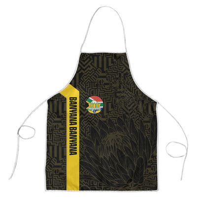 South Africa Soccer Apron Banyana Banyana Protea Black Version