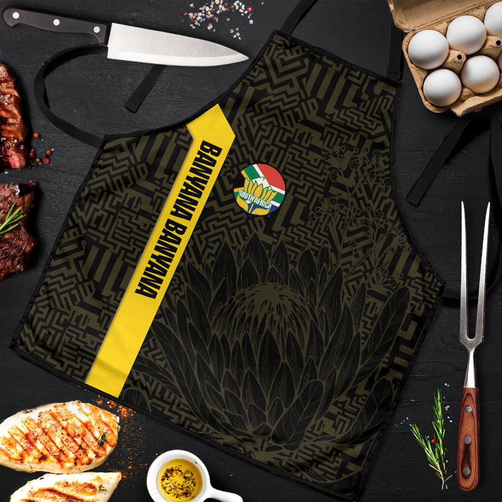 South Africa Soccer Apron Banyana Banyana Protea Black Version