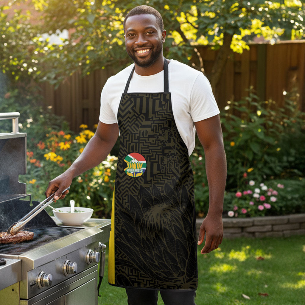 South Africa Soccer Apron Banyana Banyana Protea Black Version