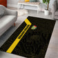 South Africa Soccer Area Rug Banyana Banyana Protea Black Version