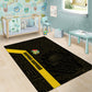South Africa Soccer Area Rug Banyana Banyana Protea Black Version