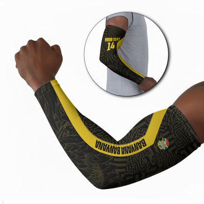 South Africa Soccer Custom Arm Sleeves Banyana Banyana Protea Black Version