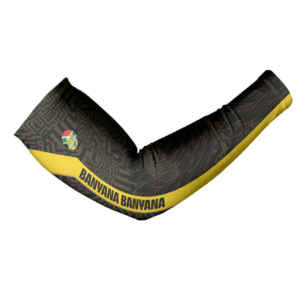 South Africa Soccer Custom Arm Sleeves Banyana Banyana Protea Black Version