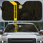 South Africa Soccer Auto Sun Shade Banyana Banyana Protea Black Version