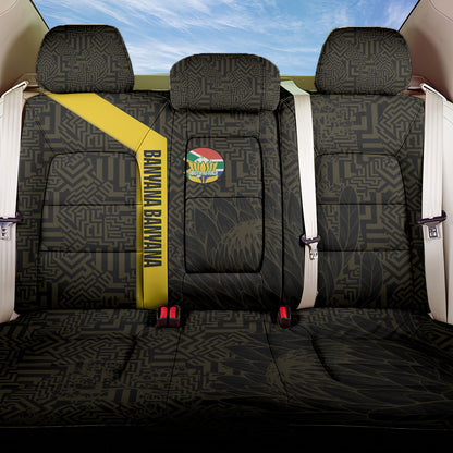 South Africa Soccer Back Car Seat Cover Banyana Banyana Protea Black Version