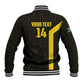 South Africa Soccer Custom Baseball Jacket Banyana Banyana Protea Black Version