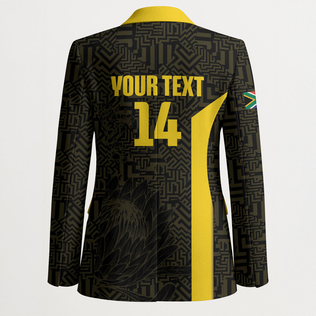 South Africa Soccer Custom Blazer Banyana Banyana Protea Black Version