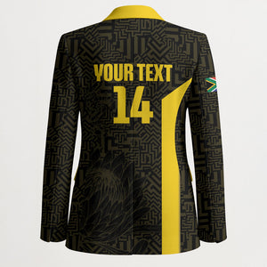 South Africa Soccer Custom Blazer Banyana Banyana Protea Black Version