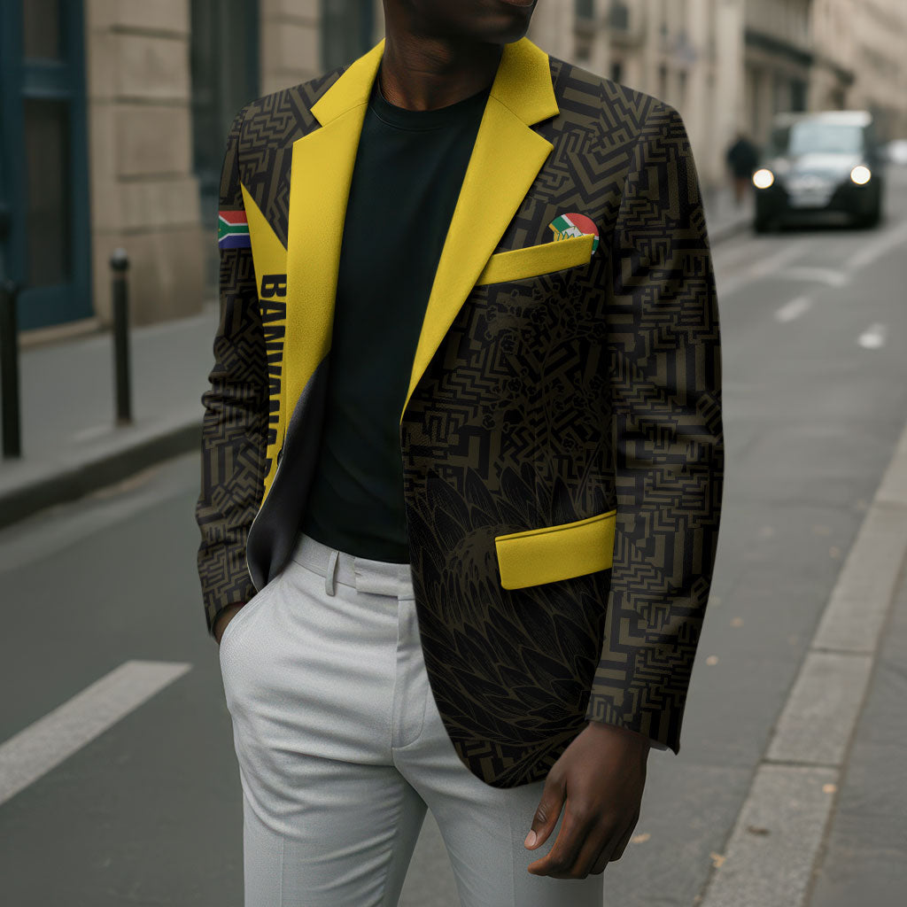 South Africa Soccer Custom Blazer Banyana Banyana Protea Black Version