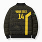 South Africa Soccer Custom Bomber Puffer Jacket Banyana Banyana Protea Black Version