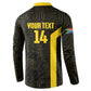 South Africa Soccer Custom Button Sweatshirt Banyana Banyana Protea Black Version
