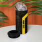 South Africa Soccer Custom 4 in 1 Can Cooler Tumbler Banyana Banyana Protea Black Version