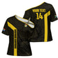 South Africa Soccer Custom Cross Shoulder Shirt Banyana Banyana Protea Black Version