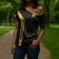 South Africa Soccer Custom Cross Shoulder Shirt Banyana Banyana Protea Black Version
