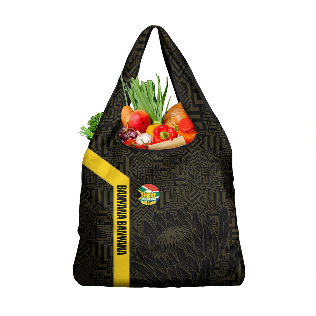 South Africa Soccer Grocery Bag Banyana Banyana Protea Black Version