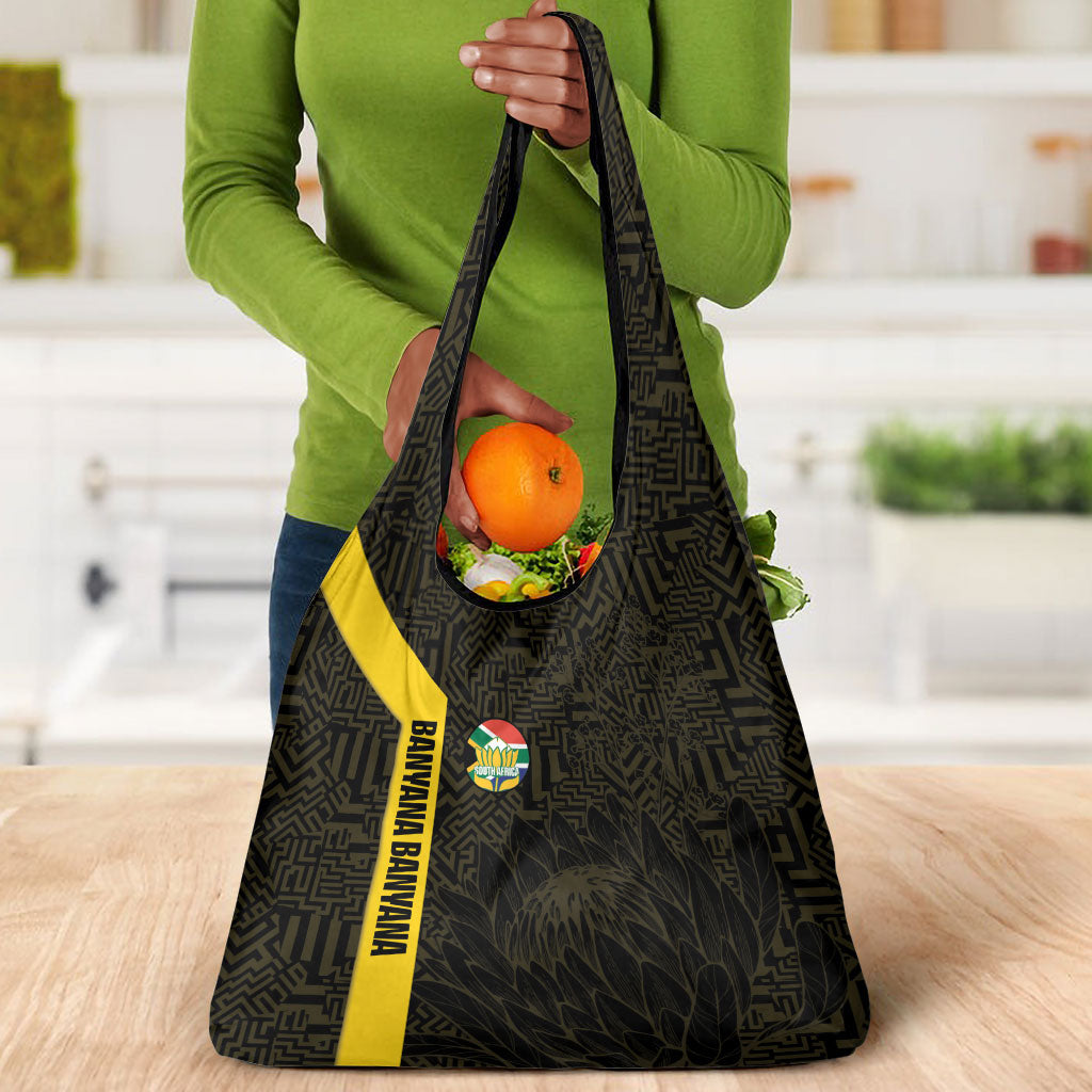 South Africa Soccer Grocery Bag Banyana Banyana Protea Black Version