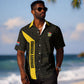 South Africa Soccer Custom Hawaiian Shirt Banyana Banyana Protea Black Version