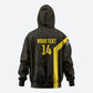 South Africa Soccer Custom Hoodie Banyana Banyana Protea Black Version