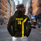 South Africa Soccer Custom Hoodie Banyana Banyana Protea Black Version