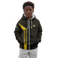 South Africa Soccer Custom Kid Hoodie Banyana Banyana Protea Black Version