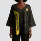 South Africa Soccer Custom Kimono Sleeve Blouse Banyana Banyana Protea Black Version