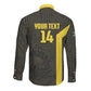 South Africa Soccer Custom Long Sleeve Button Shirt Banyana Banyana Protea Black Version