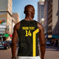 South Africa Soccer Custom Men Tank Top Banyana Banyana Protea Black Version