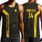South Africa Soccer Custom Men Tank Top Banyana Banyana Protea Black Version