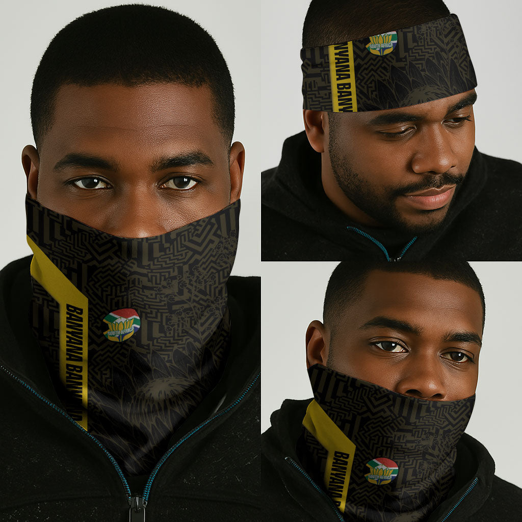 South Africa Soccer Neck Gaiter Banyana Banyana Protea Black Version
