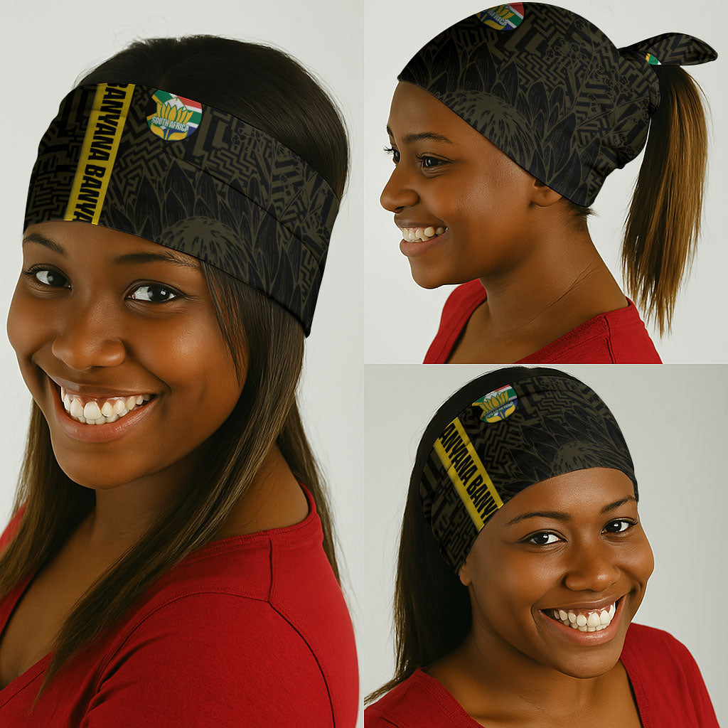 South Africa Soccer Neck Gaiter Banyana Banyana Protea Black Version