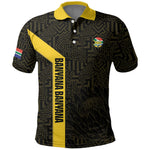 South Africa Soccer Custom Polo Shirt Banyana Banyana Protea Black Version