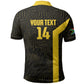 South Africa Soccer Custom Polo Shirt Banyana Banyana Protea Black Version