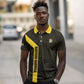 South Africa Soccer Custom Polo Shirt Banyana Banyana Protea Black Version