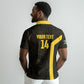 South Africa Soccer Custom Polo Shirt Banyana Banyana Protea Black Version