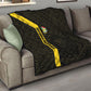 South Africa Soccer Quilt Banyana Banyana Protea Black Version