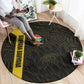 South Africa Soccer Round Carpet Banyana Banyana Protea Black Version