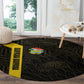 South Africa Soccer Round Carpet Banyana Banyana Protea Black Version