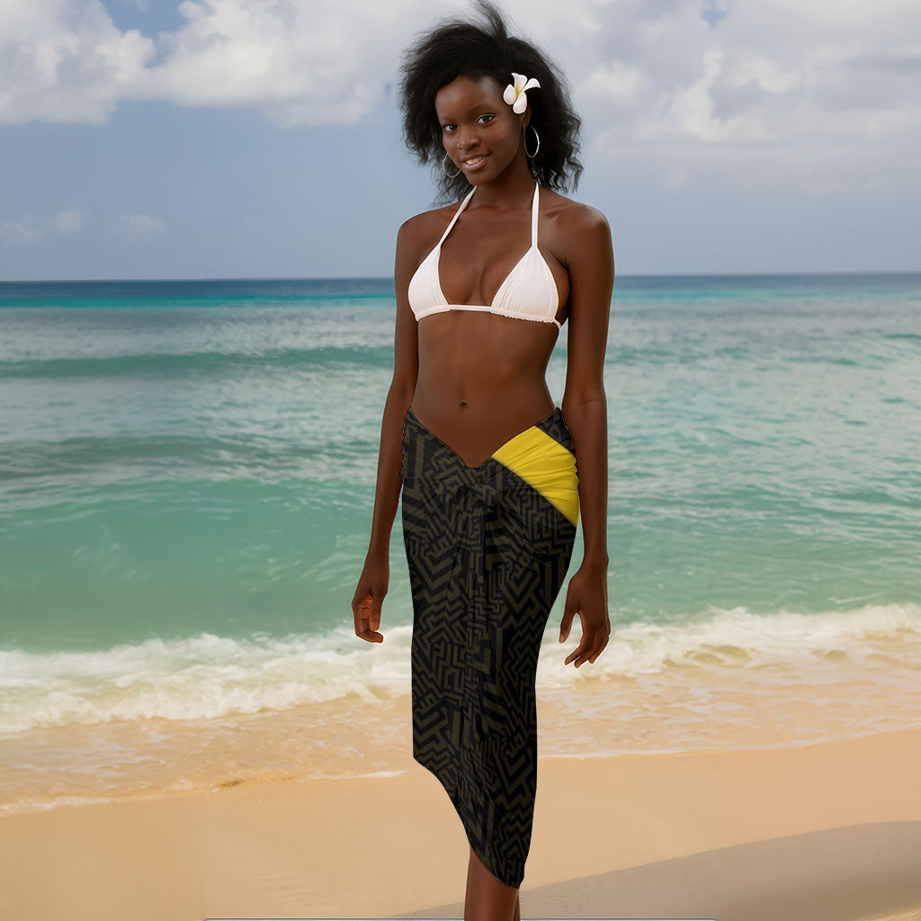 South Africa Soccer Sarong Banyana Banyana Protea Black Version