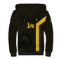 South Africa Soccer Custom Sherpa Hoodie Banyana Banyana Protea Black Version