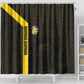 South Africa Soccer Shower Curtain Banyana Banyana Protea Black Version