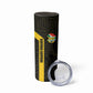 South Africa Soccer Custom Skinny Tumbler Banyana Banyana Protea Black Version