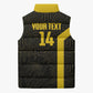 South Africa Soccer Custom Sleeveless Puffer Jacket Banyana Banyana Protea Black Version