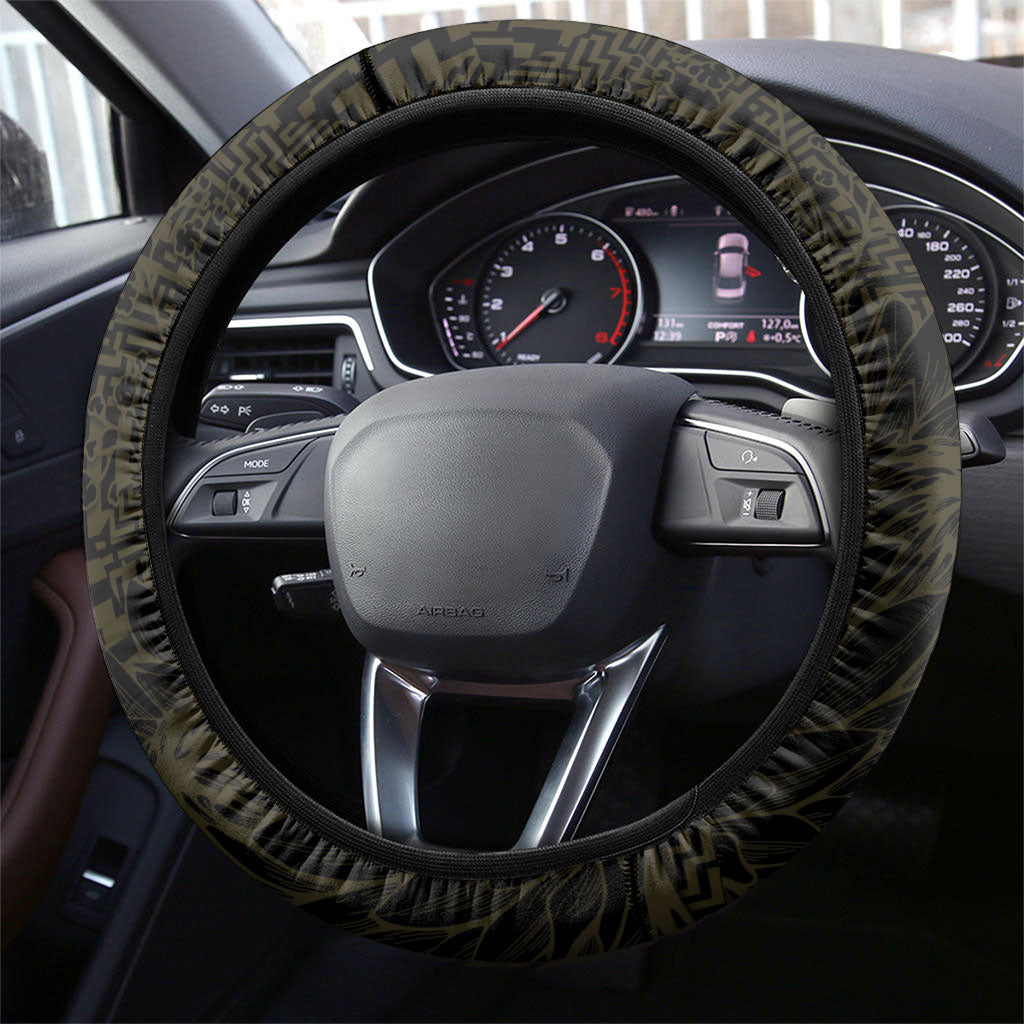 South Africa Soccer Steering Wheel Cover Banyana Banyana Protea Black Version