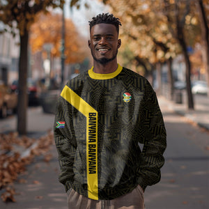 South Africa Soccer Custom Sweatshirt Banyana Banyana Protea Black Version